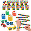 48 Pc. Color Brick Party Favor Kits for 12 Image 1