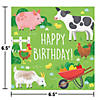 48 Pc. Farm Animals Birthday Party Plates and Napkins for 16 Guests Image 4