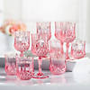 48 Pc. Pink Plastic Wine Glass Kit for 24 Image 1