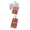 48 Pc. Scooby-Doo!&amp;#8482;  Halloween Coloring Kit for 24 Image 1