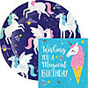 48 Pc. Unicorn GalaPropery Birthday Party Plates and Napkins for 16 Guests Image 1