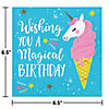 48 Pc. Unicorn GalaPropery Birthday Party Plates and Napkins for 16 Guests Image 4