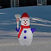 48" Red and White Pre-Lit Commercial Grade Snowman Christmas Outdoor Decor Image 2