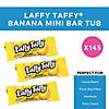 49.3 oz. Bulk 145 Pc. Laffy Taffy<sup>&#174;</sup> Mini Banana Bar Candy Tub Image 1