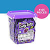 49.3 oz. Bulk 145 Pc. Laffy Taffy<sup>&#174;</sup> Mini Grape Bar Candy Tub Image 1