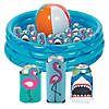 49 Pc. Inflatable Beach Drink Cooler with Can Coolers Party Kit for 48 Image 1