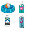 49 Pc. Inflatable Beach Drink Cooler with Can Coolers Party Kit for 48 Image 1