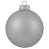 4ct Shiny and Matte Silver Glass Ball Christmas Ornaments 4" (100mm) Image 1