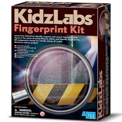 4M: KidzLabs - Fingerprint Kit - Forensic Crime Scene Tool Set, Science Activity Image 1