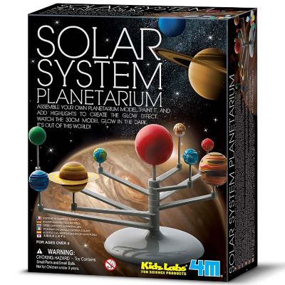 4M: Solar System Planetarium - Build 11.8" Glow-in-the-Dark Model, DIY STEM Image 1