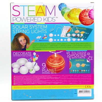 4M: STEAM Powered Kids: Solar System String Lights - Mini Planetarium Image 2