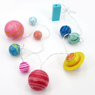 4M: STEAM Powered Kids: Solar System String Lights - Mini Planetarium Image 3