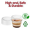 4oz Clear Plastic Portion/Souffle Cups with Lids - (1250 Settings) Image 2