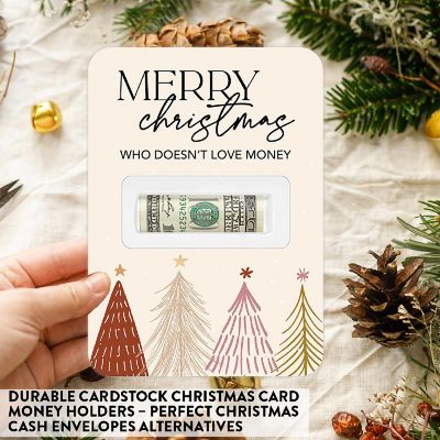 4PC Boho Merry Christmas Money Holder Image 3