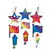 4th of July Magic Color Scratch Ornaments - 24 Pc. Image 1