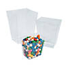 5 1/2&quot; - 8 1/2&quot; Clear Plastic Candy Buffet Containers - 6 Pc. Image 1