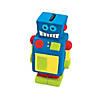 5 1/2&quot; DIY Design Your Own Robot White Ceramic Banks - 12 Pc. Image 1