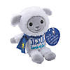 5 1/2" Religious Christmas White Stuffed Lambs with Card - 12 Pc. Image 1