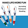 5 1/2" Retractable Four-Color Carabiner Shuttle Pens - 12 Pc. Image 1