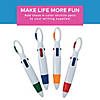 5 1/2&quot; Retractable Four-Color Carabiner Shuttle Pens - 12 Pc. Image 2