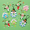 5 1/2" Snowman Stocking Christmas Ornament Craft Kit - Makes 12 Image 4