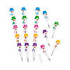 5 1/2" Stackable Point Multicolor Plastic Snowman Pencils - 12 Pc. Image 1