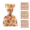 5 1/2" x 11" Fall Leaf Cellophane Bags - 12 Pc. Image 1