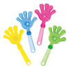 5 1/2" x 11" Large Light-Up Solid Color Plastic Hand Clappers - 12 Pc. Image 1