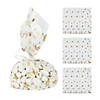 5 1/2" x 12" Gold Star Cellophane Treat Bags - 12 Pc. Image 1