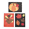 5 1/2" x 3 1/4" Fall Plants & Animals Sand Art Picture Craft Kit - Makes 12 Image 1