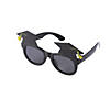 5 1/2" x 3" Graduation Cap Black Plastic Novelty Sunglasses- 12 Pc. Image 1
