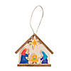 5 1/2" x 4 1/2" DIY Unfinished Wood Nativity Christmas Ornaments - Makes 12 Image 2