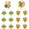 5 1/2&quot; x 4 1/2&quot; Fall Colors Owl Ornament Foam Craft Kit - Makes 12 Image 1