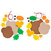 5 1/2&quot; x 4 1/2&quot; Fall Colors Owl Ornament Foam Craft Kit - Makes 12 Image 2