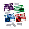 5 1/2" x 4 1/4" Bulk  48 Pc. Paw Print Paper Scratch Reward Cards Image 1