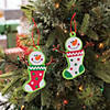 5 1/2" x 6 1/2" Bulk Snowman Stocking Christmas Ornament Craft Kit - Makes 48 Image 2