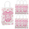5 1/2" x 8 1/2" Medium Baby Pink Onesie Paper Gift Bags - 6 Pc. Image 1