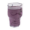 5 1/4" 16 oz. Clear Skull BPA-Free Reusable Plastic Mugs - 12 Ct. Image 1