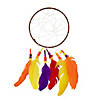 5 1/4&quot; Bright Feathers Dream Catcher Foam &amp; Satin Craft Kit - Makes 12 Image 1