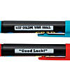 5 1/4" Congrats Grad Yellow, Blue & Red Plastic Message Pens - 12 Pc. Image 1