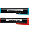 5 1/4" Congrats Grad Yellow, Blue & Red Plastic Message Pens - 12 Pc. Image 2