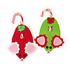 5 1/4" Mouse Candy Cane Red & Green Christmas Craft Kit - Makes 24 Image 1