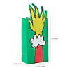 5 1/4" x 13 1/4" Fold-Over Dr. Seuss&#8482; The Grinch Hand Paper Treat Bags - 12 Pc. Image 1