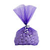 5 1/4" x 2 1/2" x 11" Bulk 50 Pc. Medium Purple Cellophane Bags Image 1