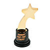 5 1/4" x 2" Shooting Star Black & Gold Plastic Trophies - 12 Pc. Image 1