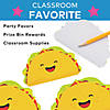 5 1/4" x 3" 25 pg. Taco-Shaped Multicolor Paper Notepads - 24 Pc. Image 2