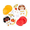 5 1/4" x 4" Religious Fall Angels Ornament Foam Craft Kit - Makes 12 Image 1