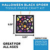 5 1/4" x 5 1/4" Halloween Black Spider Tissue Paper Craft Kit- Makes 12 Image 2