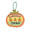 5 1/4" x 5" Thumbprint Pumpkin Patch Sign Craft Kit - Makes 12 Image 1