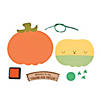 5 1/4" x 5" Thumbprint Pumpkin Patch Sign Craft Kit - Makes 12 Image 1